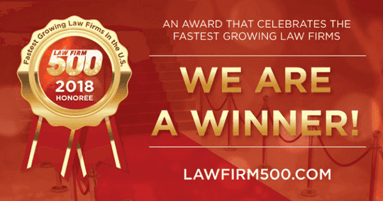 law firm 500 award 2018