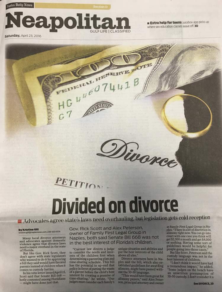 Alimony Reform Bill in Florida